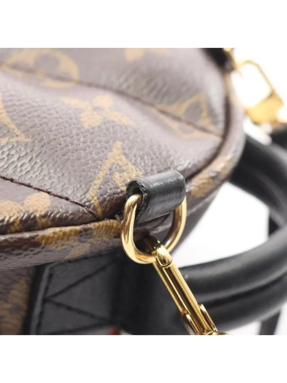 Louis Vuitton Backpack Palm Spring Mini Monogram World Tour Canvas Leather - Picture 9 of 10